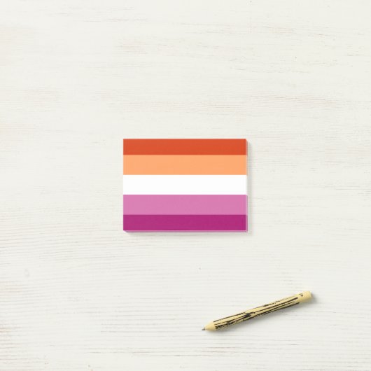 Post-it® Pride lesbienne (Sur un bureau)