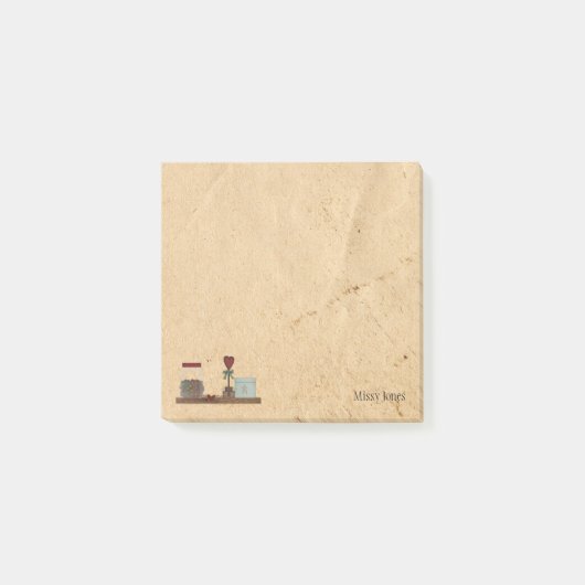 Post-it® Primitifs de campagne Nom personnalisé (Devant)