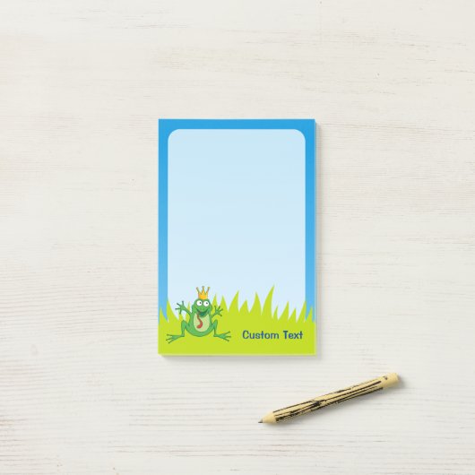 Post-it® Prince Frog (Sur un bureau)