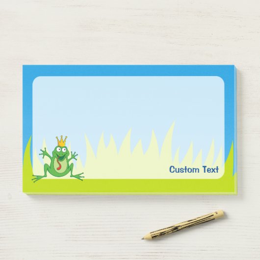 Post-it® Prince Frog (Sur un bureau)
