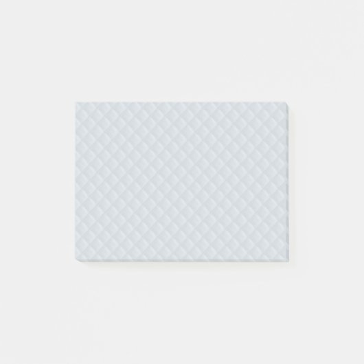 Post-it® Princesse Bleu-Carré Quilted de Bleu-Bébé de (Devant)