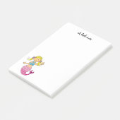 Post-it® princesse mignonne de sirène de mer (cheveux (Incliné)