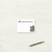 Post-it® Princesse Notes de Pomeranian avec des (Sur un bureau)