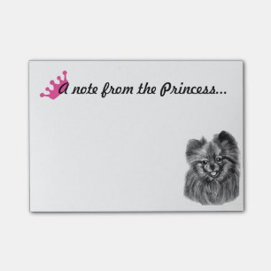Post-it® Princesse Notes de Pomeranian avec des
