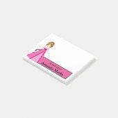 Post-it® Princesse rose personnalisée (Incliné)