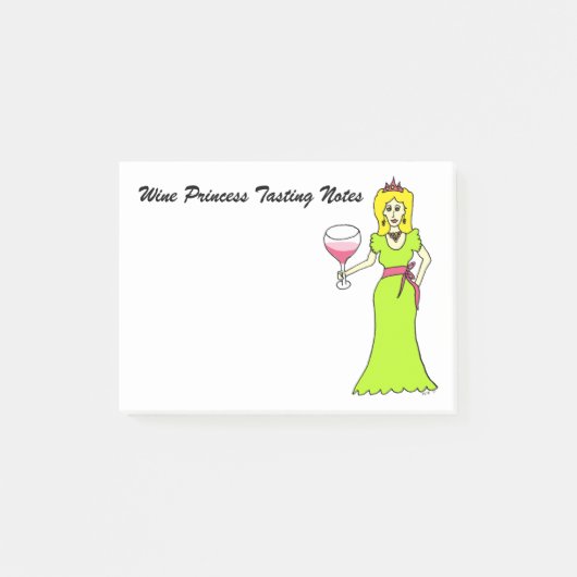 Post-it® Princesse Tasting Notes de vin (Devant)