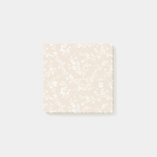 Post-it® Printemps Sprigs Neutre - Linge Doux (Devant)