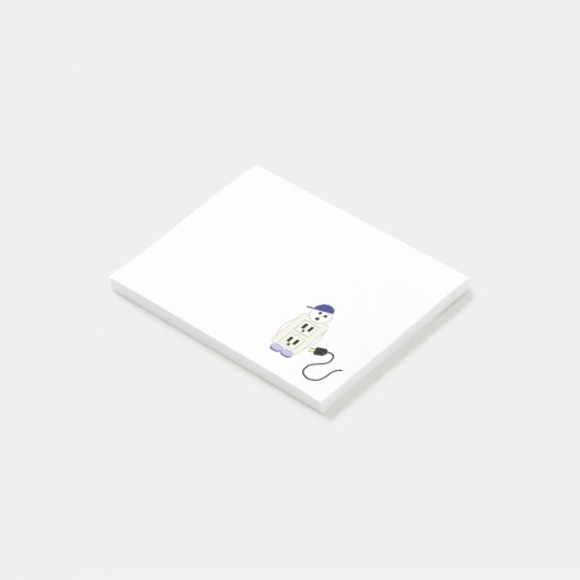 Post-it® Prise électrique et cordon (Incliné)