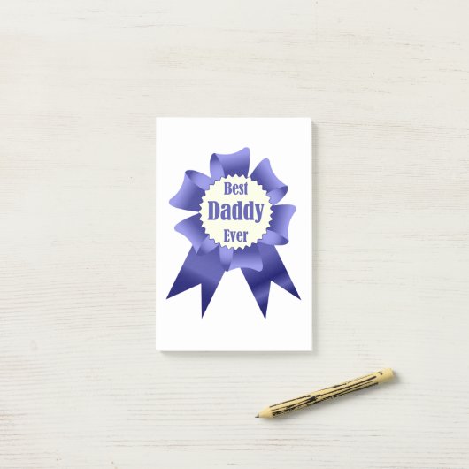 Post-it® Prix Best Daddy Ever pour le Père (Sur un bureau)