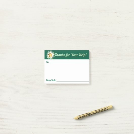 Post-it® Prix de reconnaissance de l'employé merci notes (Sur un bureau)