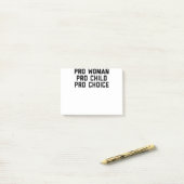 Post-it® Pro Woman Pro Child Pro Choice (Sur un bureau)