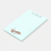 Post-it® Procrastination mignonne paire de paresseux bébé s (Incliné)