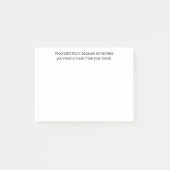 Post-it® Procrastination : parfois vous avez besoin d'une p (Devant)