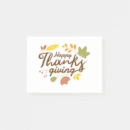 Post-it® Produits Thanksgiving (Devant)
