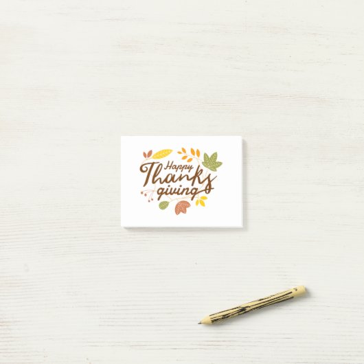 Post-it® Produits Thanksgiving (Sur un bureau)