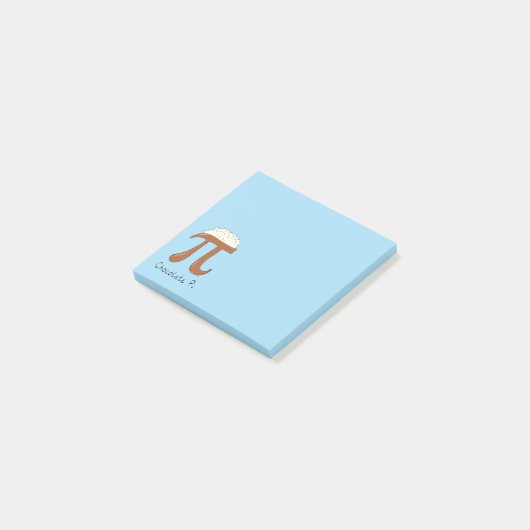 Post-it® Prof de maths Chocolate Pi (Incliné)