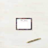 Post-it® Professeur Abstrait de Motif arc-en-ciel (Sur un bureau)