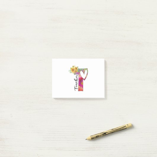 Post-it® Professeur d'art (Sur un bureau)