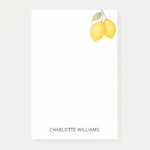 Post-it® Professeur de citron mignon minimaliste personnali
