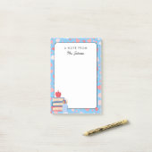 Post-it® Professeur de Coeurs Cutes Personnalisés Retour à  (Sur un bureau)