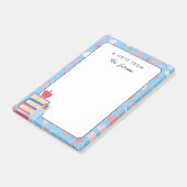Post-it® Professeur de Coeurs Cutes Personnalisés Retour à  (Incliné)