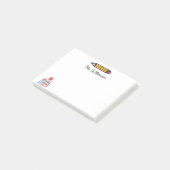 Post-it® Professeur de Crayon de Cute Personnalisé Retour à (Incliné)