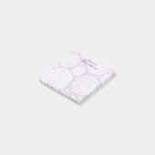 Post-it® Professeur de motif de fleurs pourpres personnalis (Incliné)