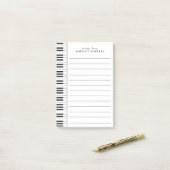 Post-it® Professeur de musique de piano (Sur un bureau)