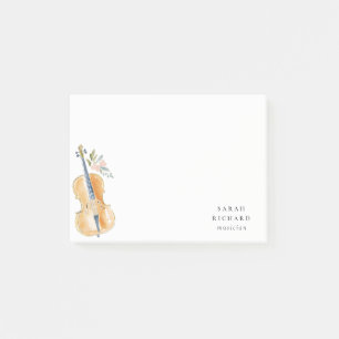 Post-it® Professeur de musique Élégant Musicien Aquarelle