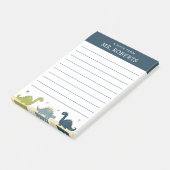 Post-it® Professeur de sciences des dinosaures à l'aquarell (Incliné)