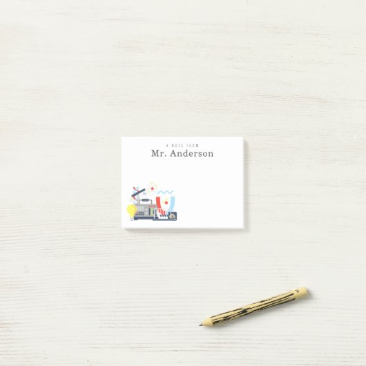 Post-it® Professeur de sciences Physique (Sur un bureau)
