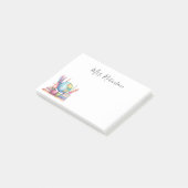 Post-it® Professeur d'école à l'aquarelle pastel (Incliné)