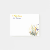 Post-it® Professeur fleur sauvage personnalisé appréciation (Devant)