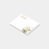 Post-it® Professeur fleur sauvage personnalisé appréciation (Incliné)