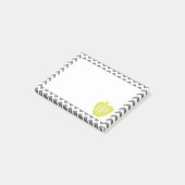 Post-it® Professeur gris de monogramme d'Apple de Chevron (Incliné)