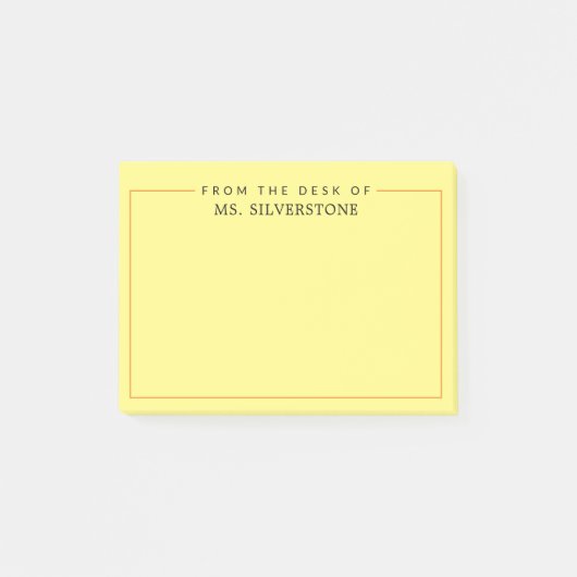 Post-it® Professeur Personnalisé Du Bureau De (Devant)