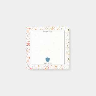 Post-it® Professeur Terrazzo Motif Apple