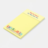 Post-it® Professeurs jardin d'enfants Nom du bureau crayon  (Incliné)