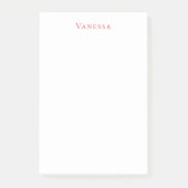 Post-it® Professional classical font own name custom red (Devant)