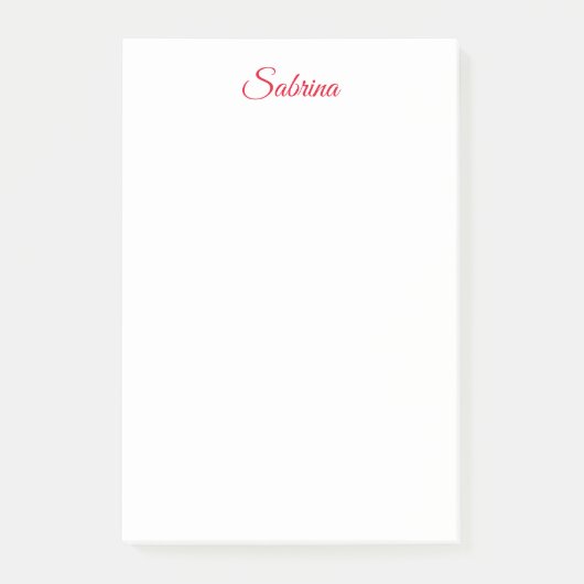 Post-it® Professional classical handwriting name custom (Devant)