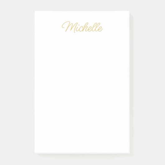 Post-it® Professional Classical Minimalist Plain Own Name (Devant)