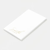 Post-it® Professional Handwritten Gold Script Typography (Incliné)