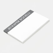 Post-it® Professional minimalist modern bold name grey  (Incliné)