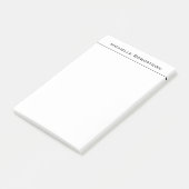 Post-it® Professional Minimalist Plain Simple Modern Name (Incliné)