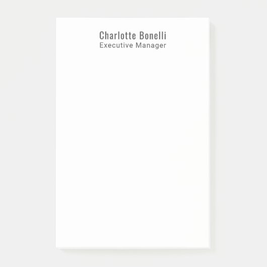 Post-it® Professional Modern Minimalist Plain (Devant)