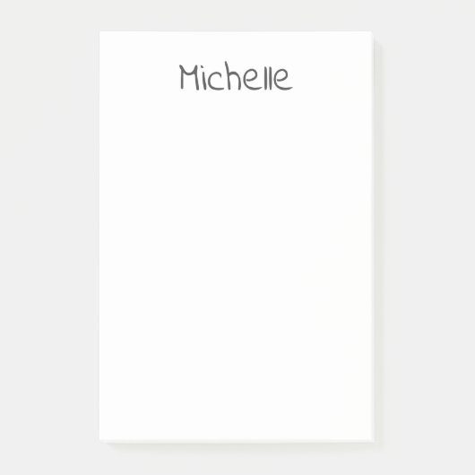 Post-it® Professional Modern Minimalist Plain Own Name (Devant)