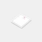 Post-it® Professional Monogram Classic Red Border (Incliné)