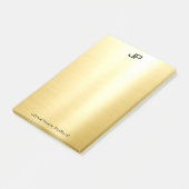 Post-it® Professionnel Elegant Moderne Modèle tendance Or (Incliné)