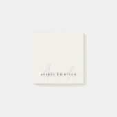 Post-it® Professionnel Élégant Moderne Personnalisé Avec No (Devant)