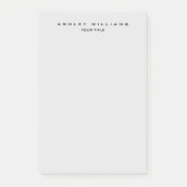 Post-it® Professionnel gris moderne uni unique (Devant)